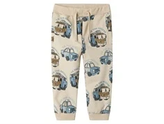 Name It sweatpants beige med redningskøretøjer